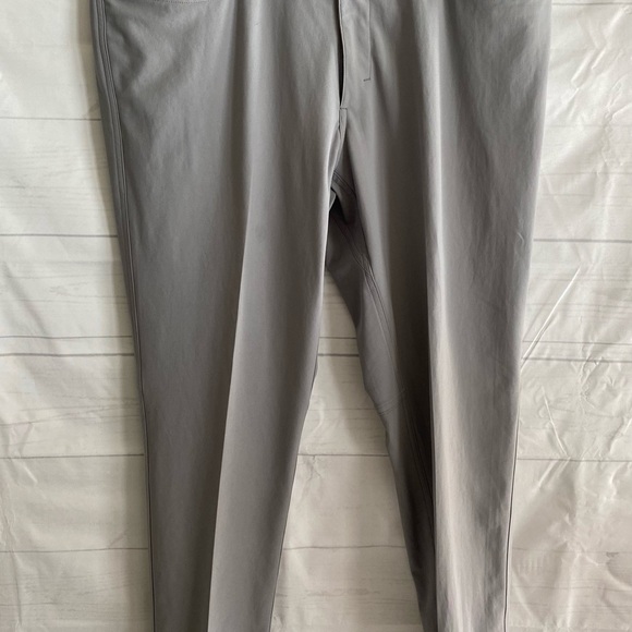 Straight Down Golf Pants Mens 38x30 Gray Chino Performance Lightweight Casual # - Picture 1 of 11